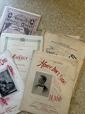 Vintage Music Sheets And Books Lot Of 10 And More Late 1800s-early 1900s