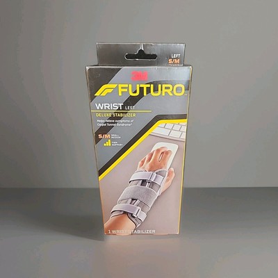 3M Futuro WRIST Deluxe Stabilizer Left Hand Size S/M Carpal Tunnel Relief