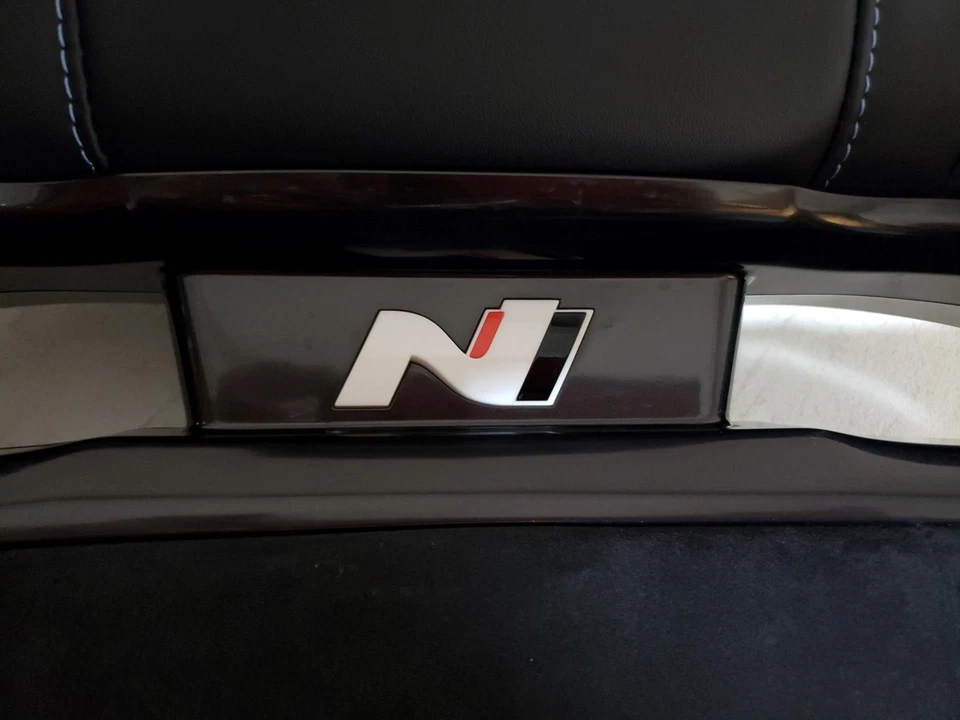 Hyundai Elantra N 2021-2025 asientos delanteros, cuero negro y gamuza #3014 Foto 3 de 4