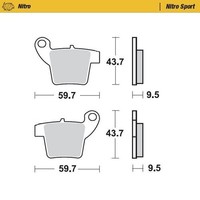 Moto-Master Sinter BremsbeläGe Nitro Sport Hinten Gas Gas MC 65 2021-2022
