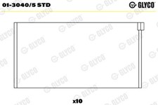 Image of GLYCO 01-3040/5 STD Connecting Rod Bearing for MERCEDES-BENZ