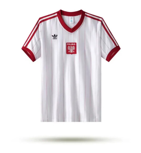 1982 Poland Home Retro Soccer Football Jersey Vintage Size S