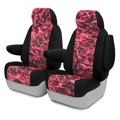 Coverking Mossy Oak 1st Row Elements Crimson Custom Seat Covers