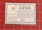 10 Karat Gold Miniature 8.95mm of 1986 American Eagle 50 Dollar Gold Coin