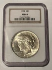 1924 Peace Dollar NGC MS 63 ** Mint Luster!