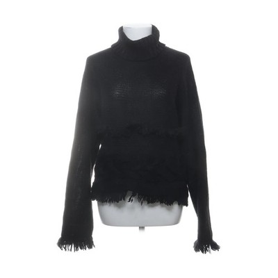 Oui, Rollkragenpullover, Größe: L, Schwarz, Acryl/Wolle, Einfarbig #Eox