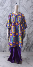 Women's African Print Modern 2pc Top and Pant One-size Set