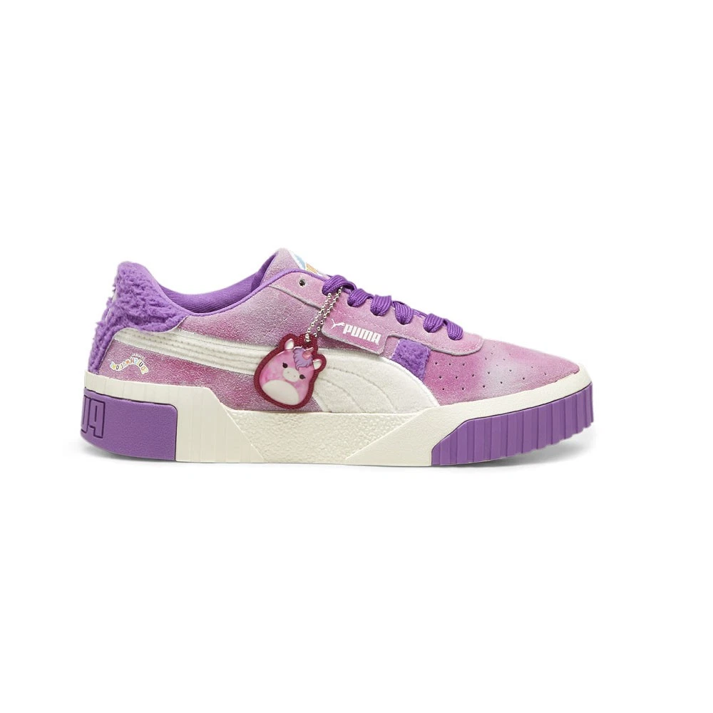Scarpe casual sneakers PUMA Cali Lola X Squish stringate donna rosa viola 39756
