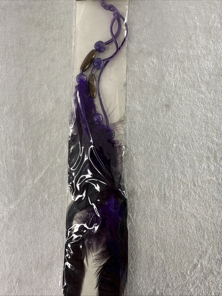 Extensión de cabello de pluma de moda colorida resaltados instantáneos, diseño de clip a presión Foto 3 de 4