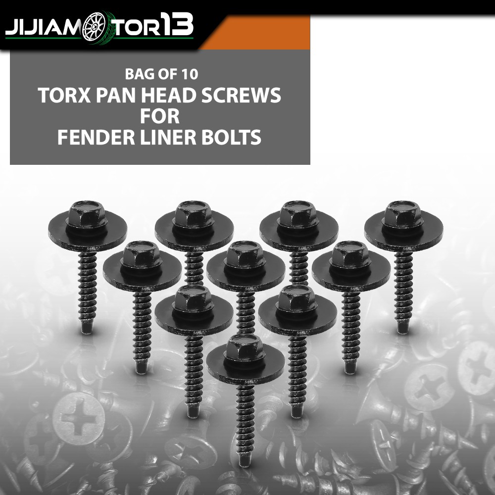 Fender Liner Bolts Fit For 2008-2021 GM Torx Pan Head Screw 11570637 #8 10Pcs - Foto 3