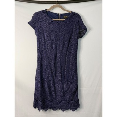 chinese dress ladies Laundry By Shelli Segal Purple and White Resort Dress  Deja Vu Consignment