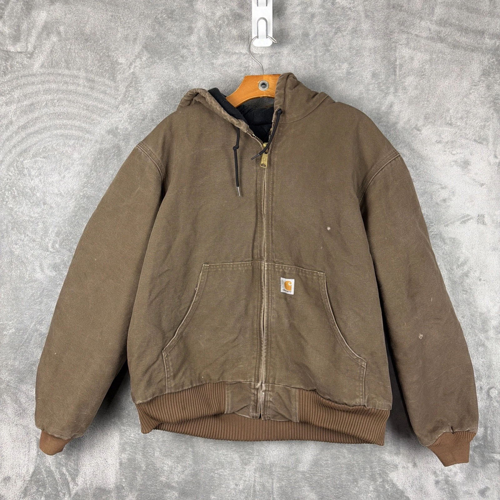 Carhartt Jacket Brown J140-205 Sz Large Made In USA Insulated
