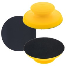 2ea 5" Round-Shaped Hand Sanding Block Pads for Hook  Loop and PSA 5" DA Discs
