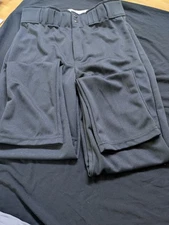 Augusta baseball pants Adult Medium Long  Black 2 pockets open bottom brand new