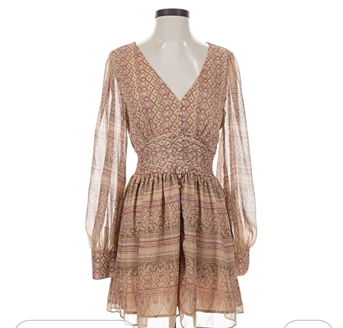 Long Sleeve Geometric Dresses for Women for sale | eBay