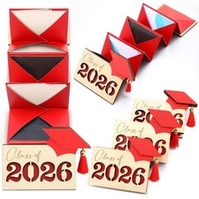 3 Pcs Graduation Gift Card Holder Class of 2026 Graduation Money Cash Card Holde