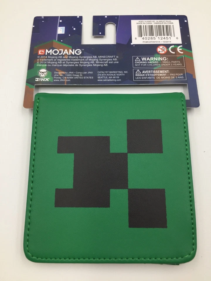 Minecraft • Creeper Leather Wallet • Officially Licensed • New - Image 3 of 3