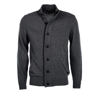 BARBOUR Pullover Herren Reißverschluss Und Patches MKN0731CH51 Grau Edel Casual