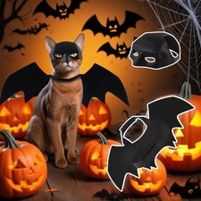 Cat Bat Mask Wings Halloween Pet Bat Wings with Masque Costume Accessories