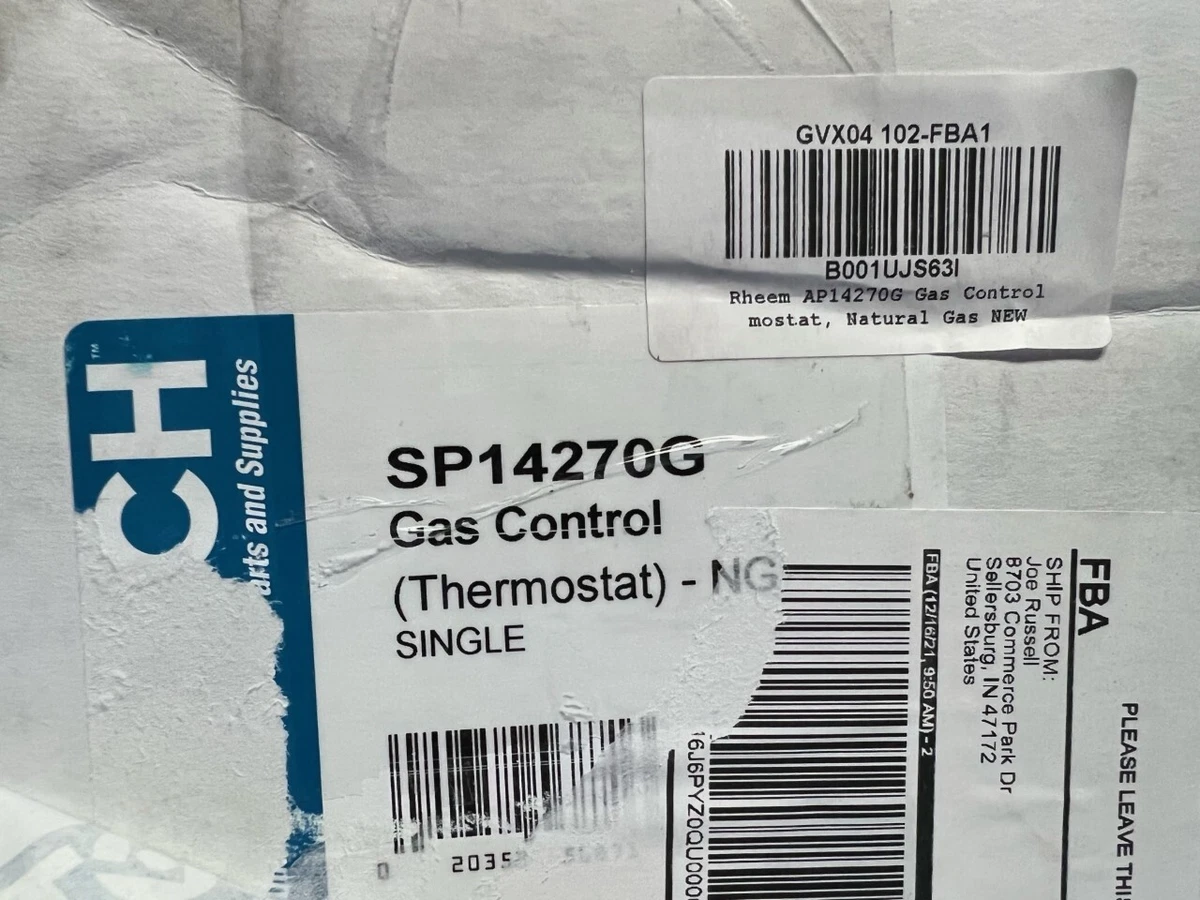 Protech SP14270G OEM Upgraded Replacement Water Heater Gas Valve | eBay