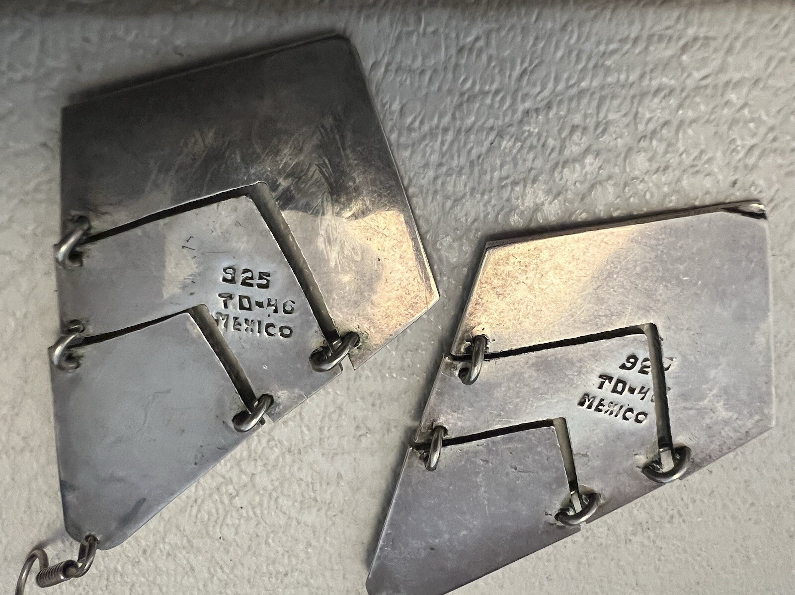 Gorgeous Long Drop Solid Silver Abalone Articulat… - image 6