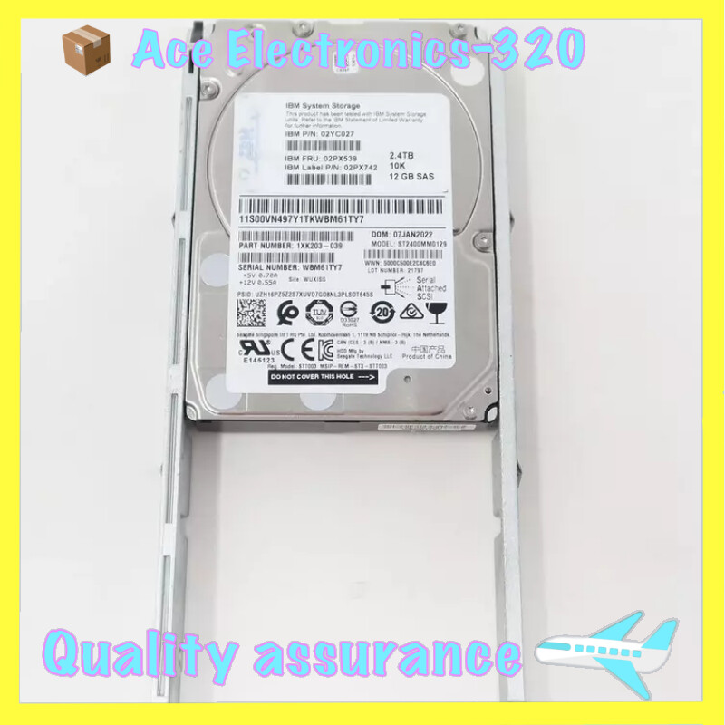 IBM 02PX539 02YC027 2072-AL6B V5000 10k 2.4TB 12GB SAS HDD