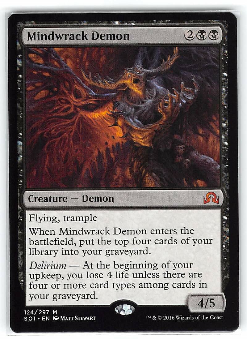 Mindwrack Demon *Mythic Rare* Magic MtG x1 Shadows over Innistrad