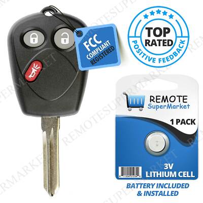Replacement for SFU1008552 2005 2006 2007 2008 2009 Saab 9-7x Remote Key Fob