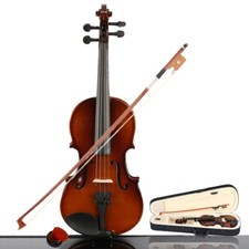 US 1/4 Size Fiddle Acoustic Violin w/ Case Bow Rosin Maple Top For Student Gift