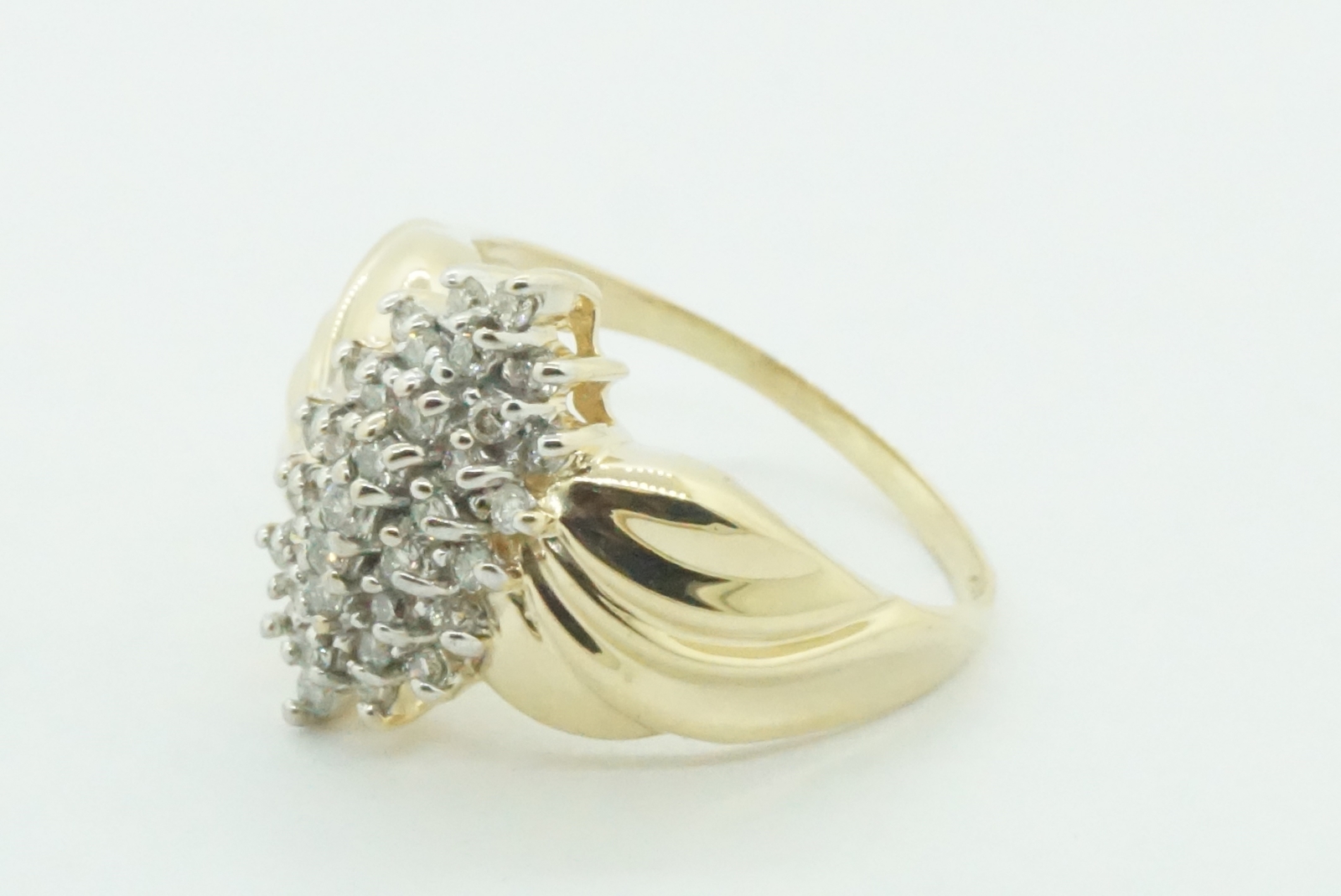 diamond cluster ring