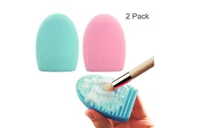2-Pack Silicone Makeup Brush Cleaner Pad – Scrubber Board Washing Mat Tool