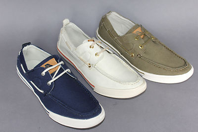 Tommy Bahama Mens CALDERON Casual Boat Canvas Lacing Shoes  display picture 1