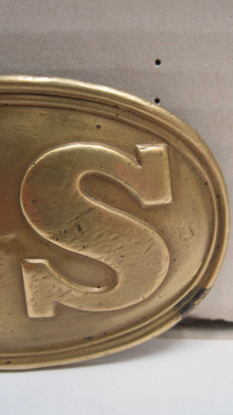 US Civil War Era Union Soldier Belt Buckle SOLID Brass Reproduction or