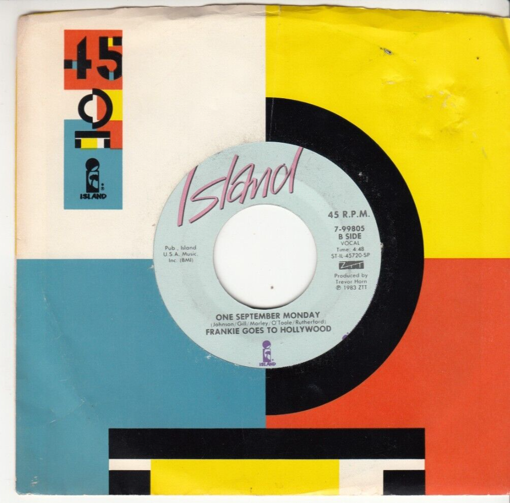 FRANKIE GOES TO HOLLYWOOD - RELAX - ORIGINAL ISLAND RECORDS 45
