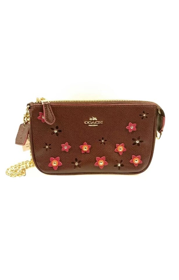 【美品⠀】COACH リボン付きフラットシューズ ブラウン/ピンク 箱付き HEWN / リボンスリングバックフラットシューズ｜ESTNATION