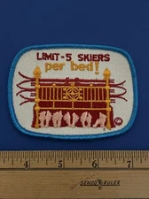 Vintage SKI PATCH PARADE BY VOYAGER EMBLEMS - LIMIT-5 SKIERS PER BED! B-8