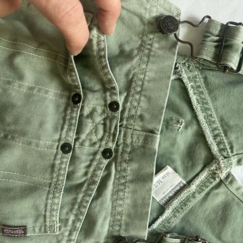 Vintage Jordache Latzhose Hose Damen M (7-9) Faded Distressed Denim Grün - Bild 5 von 16