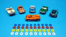 80 .353 Skinny Aurora Thunderjet Tjet Silicone Slot Car Tires C2 Race Pack