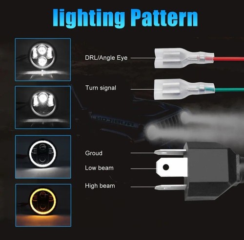 Faro Fanale Completo a Led Con Adattatore Vespa Piaggio Hp 50 Pronto All'uso - Foto 2 di 9