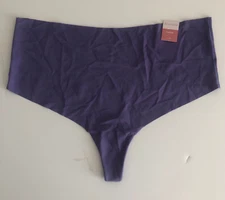 Ambrielle No Show Hi Waist Thong Panty Violet Petal Sz.L/7 Nwt