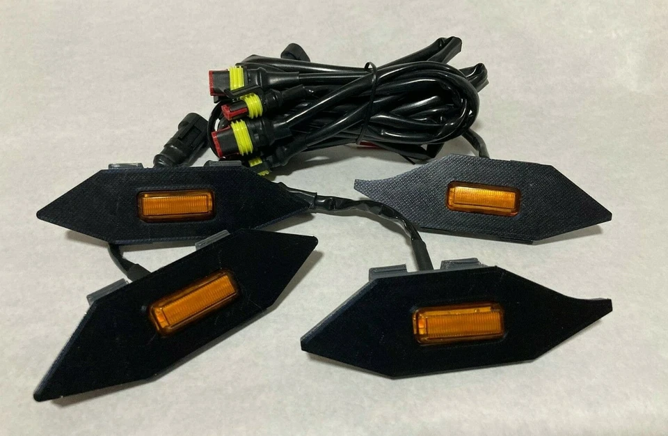 Toyota Tacoma 2020-21 Grill Adapters with Raptor Style Led Lights. Made In USA!! - Image 2 of 4