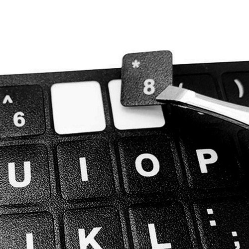English Letters Keyboard Stickers Frosted PVC Tablet Computer New Keyboard J0Y5 - Afbeelding 7 van 15