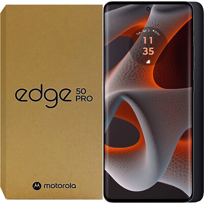 Motorola Edge 50 Pro 5G schwarz Beauty 256GB + 12GB Dual-SIM entsperrt Simree NEU