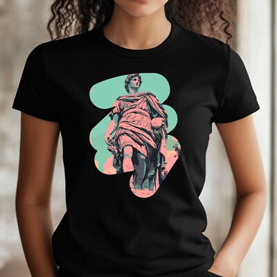 T-Shirt Frauen Vaporwave Apollo Motiv Baumwolle Größe XS bis 3XL