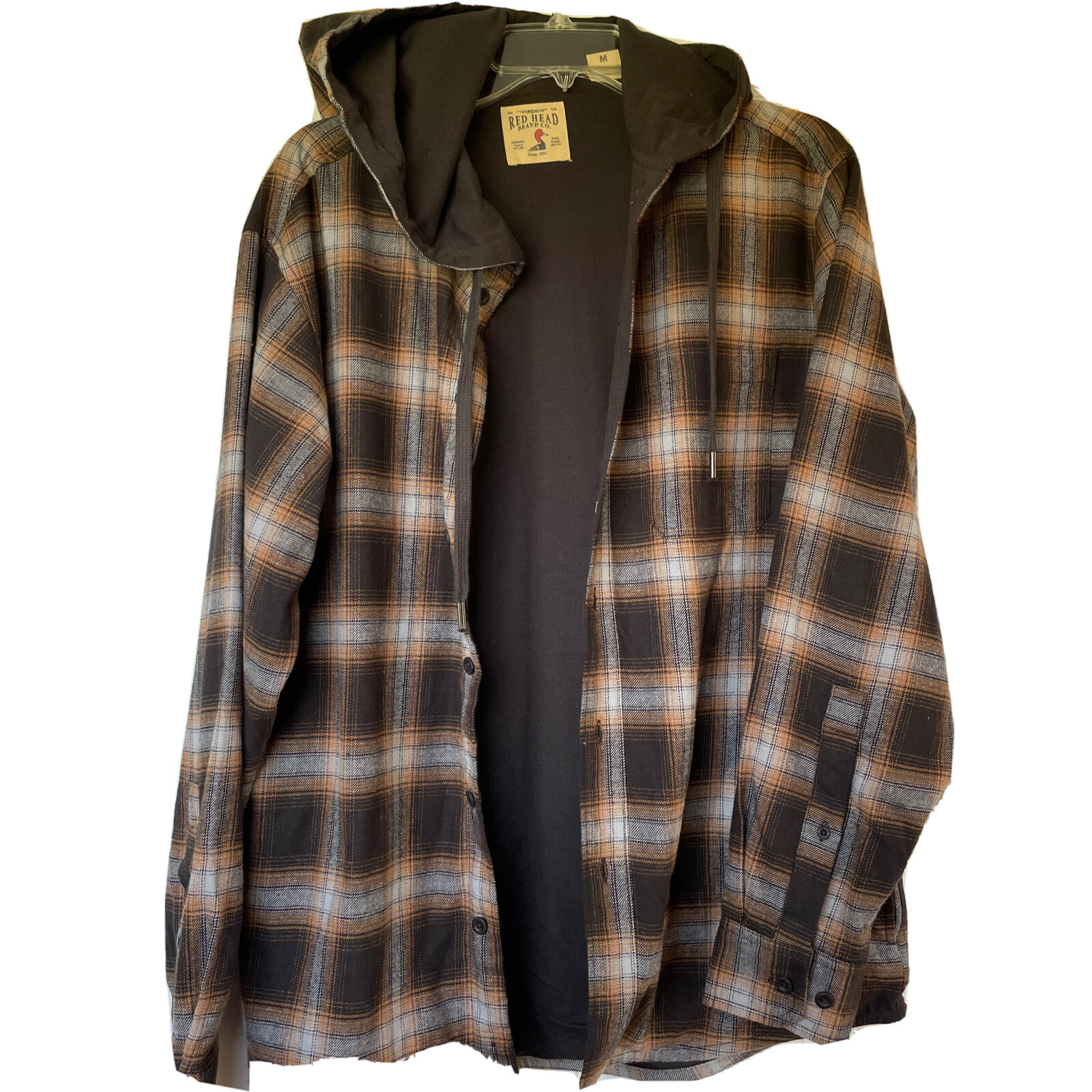RedHead Lined Shirt Jacket Hooded- Size Medium - Plaid Flannel EUC! | eBay RedHead Lined Shirt Jacket Hooded- Size Medium - Plaid Flannel EUC! | eBay