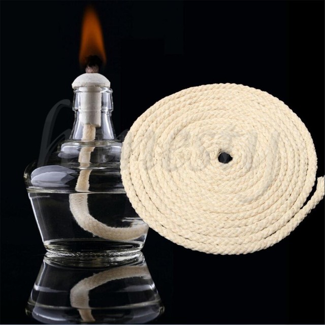 1m Cotton Wick Burner for Oil Kerosene Alcohol Lamp Torch Wine Bottle