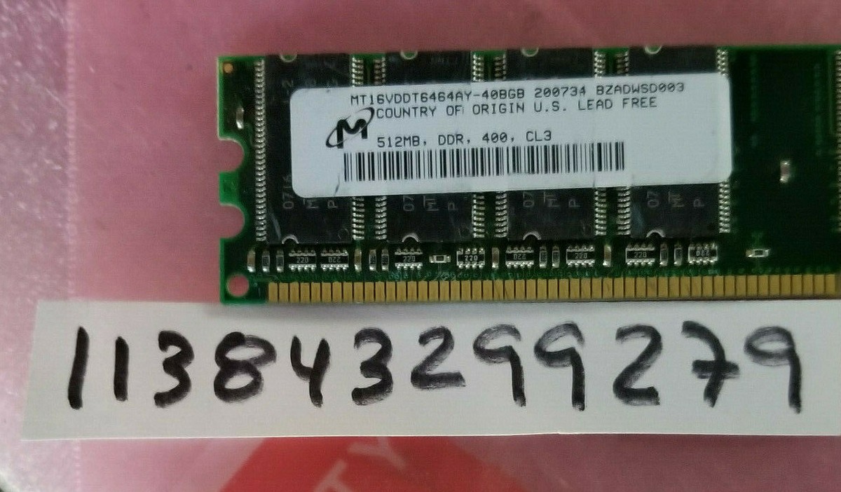 KTA-G5400/512 Kingston 512MB DDR1 PC3200 Memory