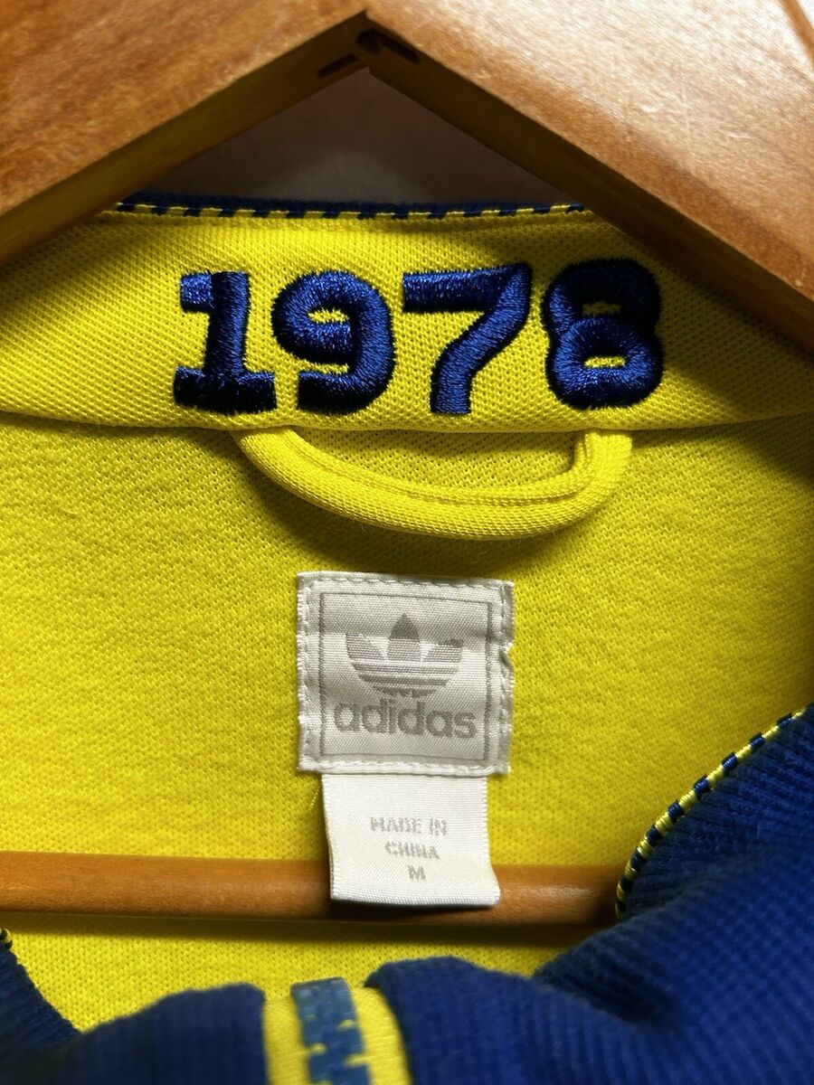 Adidas Sweden Sverige 1978 Track Jacket Medium Men's Rare Adidas Sweden Sverige 1978 Track Jacket Medium Men's Rare