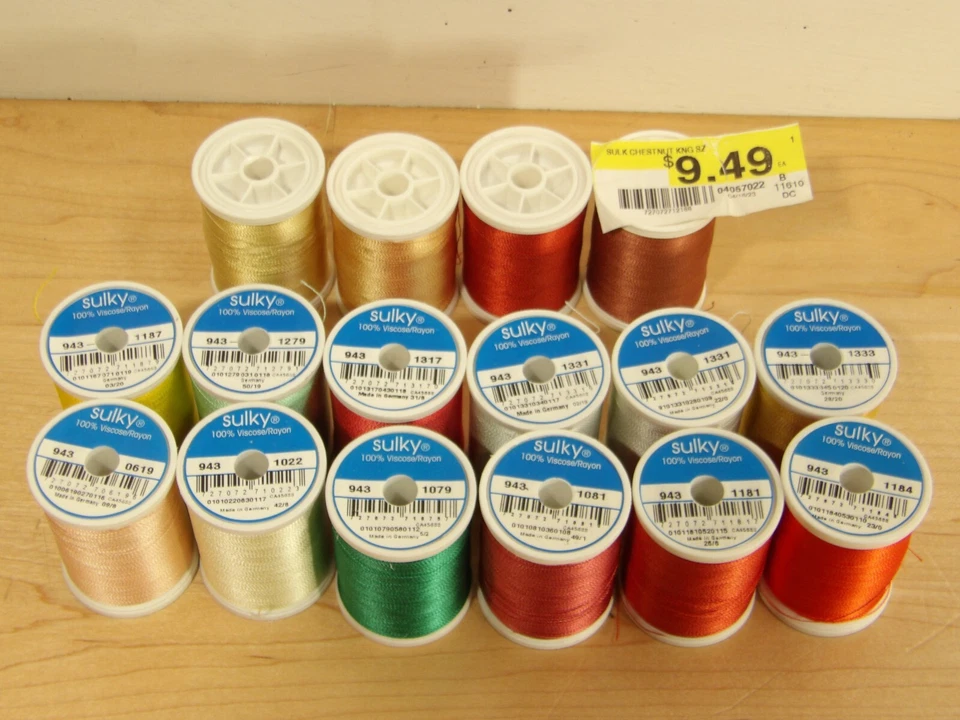 Sulky Lot of 16 Assorted Rayon Threads- 850 yard Spools - Image 4 of 4