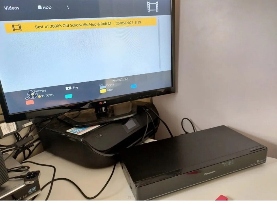 Panasonic DMREX97 Twin HD Tuner DVD Recorder, 500GB HDD, Copy from USB